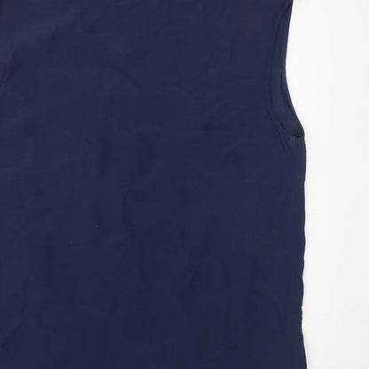 Womens UK Size 12 Warehouse Blue Basic Tank