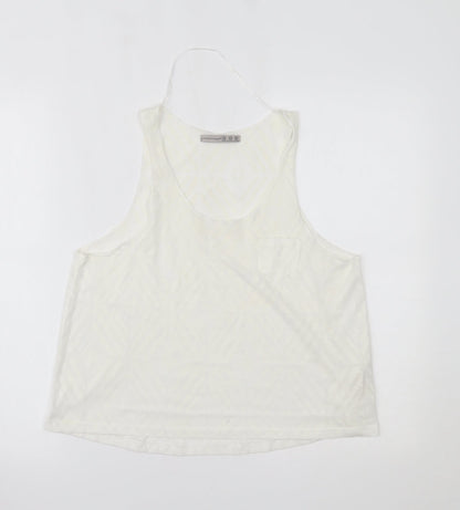 Primark Womens White   Basic Tank Size 14