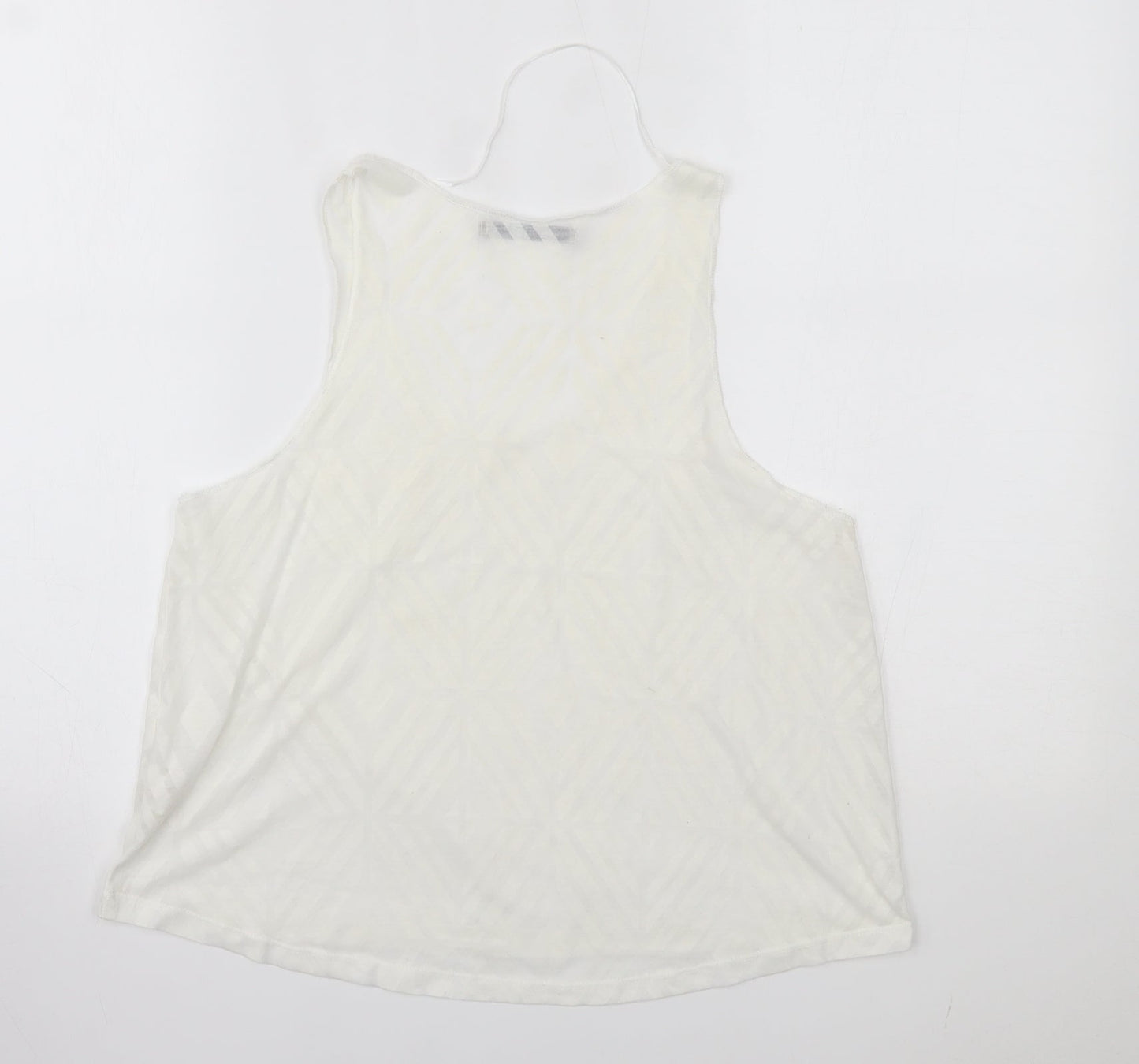 Primark Womens White   Basic Tank Size 14