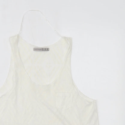 Primark Womens White   Basic Tank Size 14