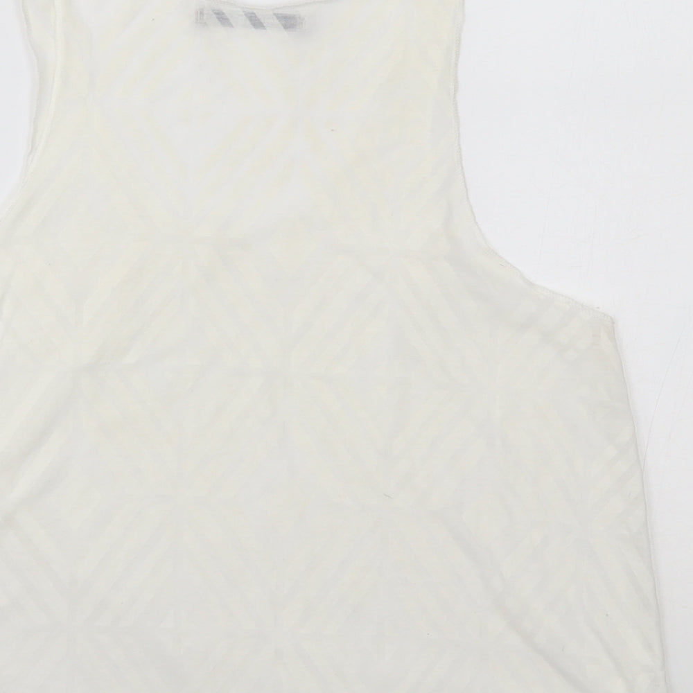 Primark Womens White   Basic Tank Size 14