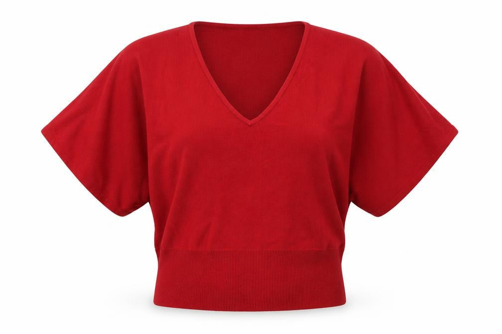 Womens UK Size 8 Marks and Spencer Red Basic Blouse