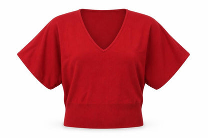 Womens UK Size 8 Marks and Spencer Red Basic Blouse