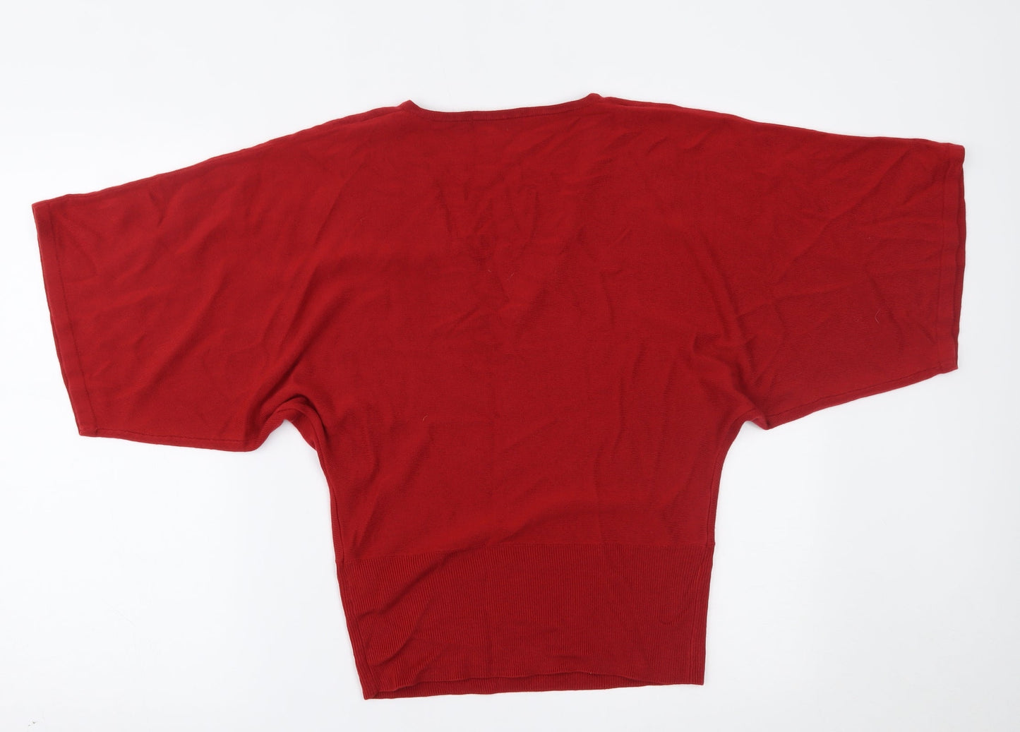 Womens UK Size 8 Marks and Spencer Red Basic Blouse