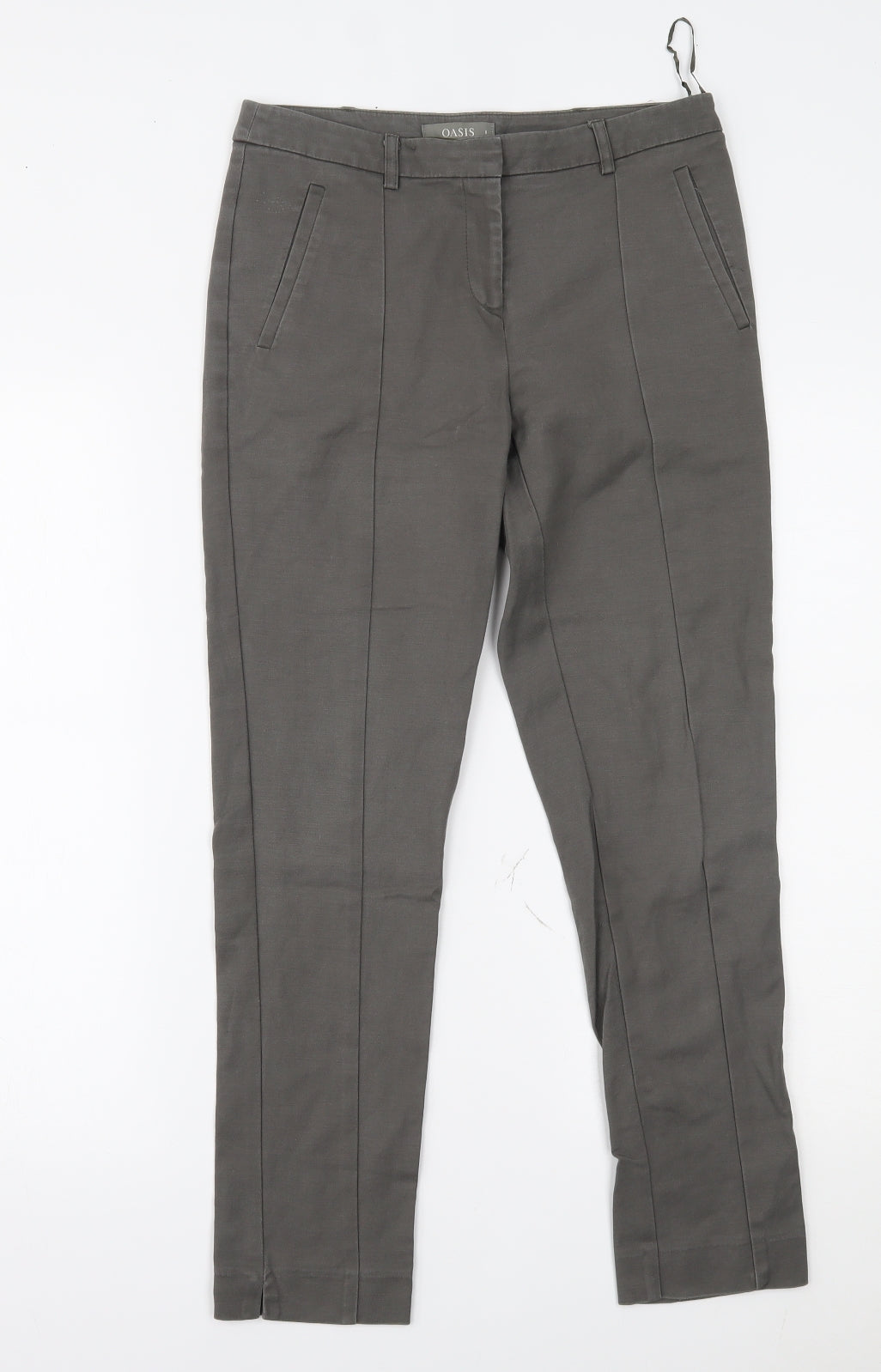 Womens UK Size 8 Oasis Regular Fit  Grey Trousers