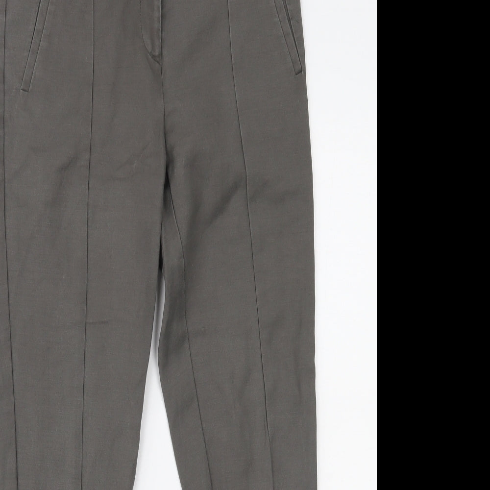Womens UK Size 8 Oasis Regular Fit  Grey Trousers