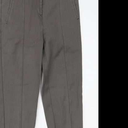 Womens UK Size 8 Oasis Regular Fit  Grey Trousers