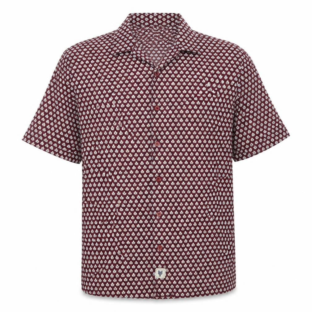 Jacob Harris Mens Red    Button-Up Size M