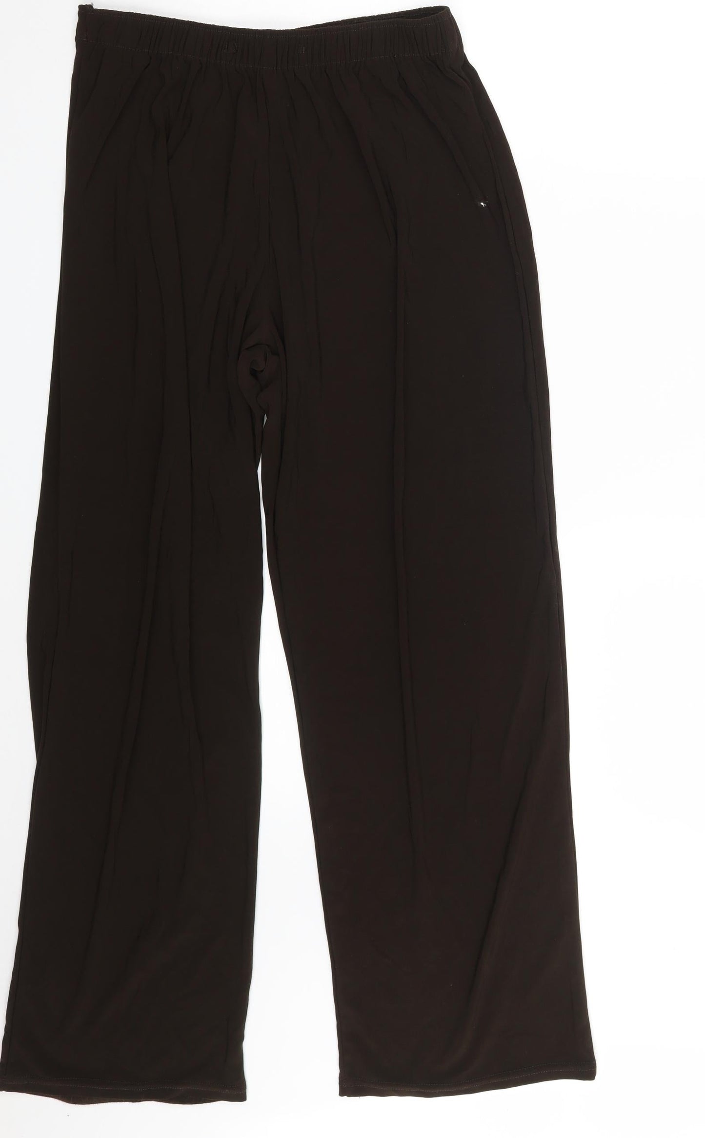 Womens UK Size M Preworn Regular Fit Dress Pants Brown Trousers