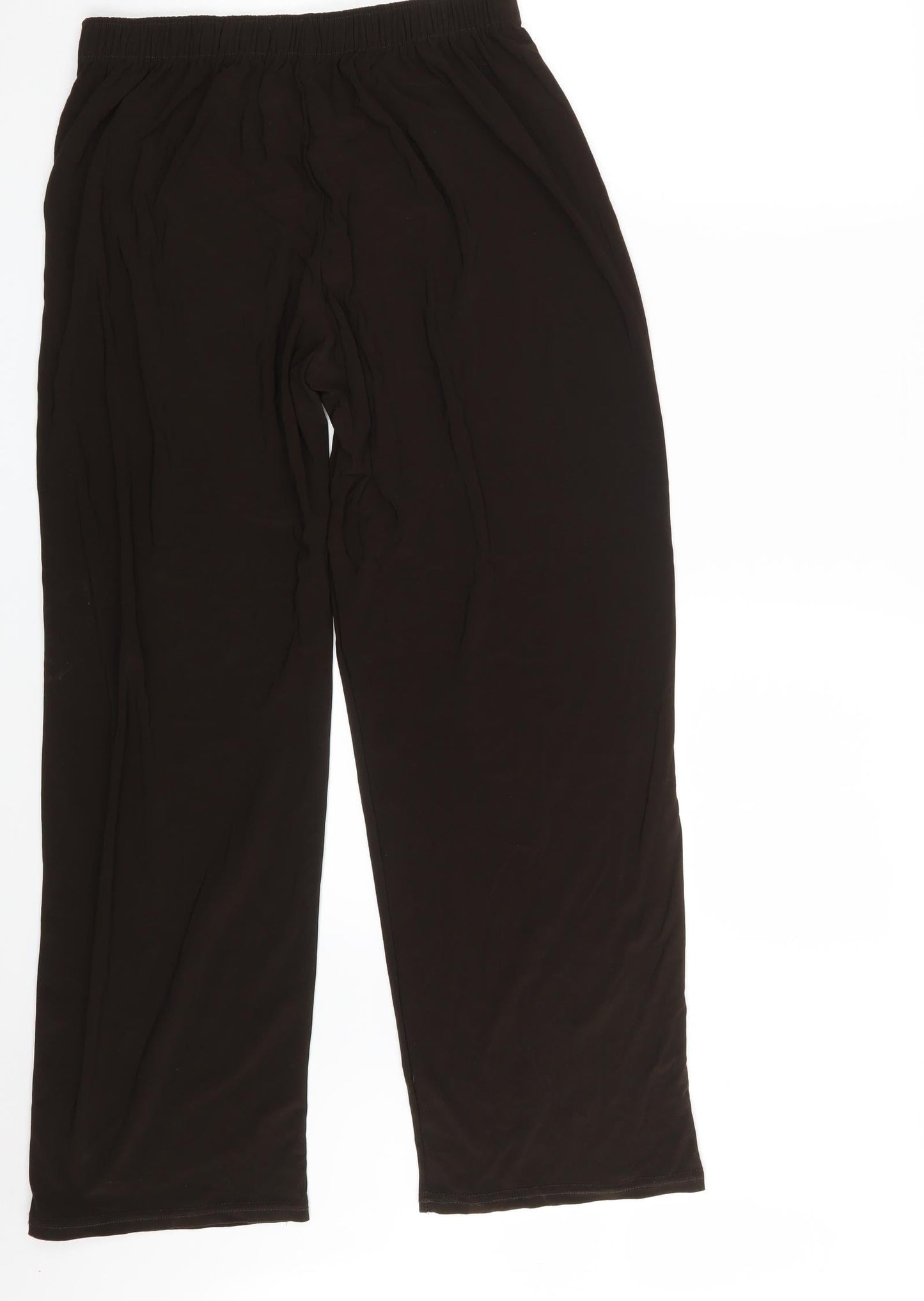 Womens UK Size M Preworn Regular Fit Dress Pants Brown Trousers