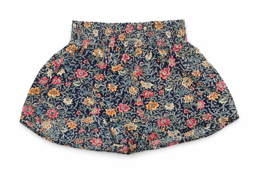 Front view of Urban Outfitters girls’ multicoloured paisley hot pants shorts one size