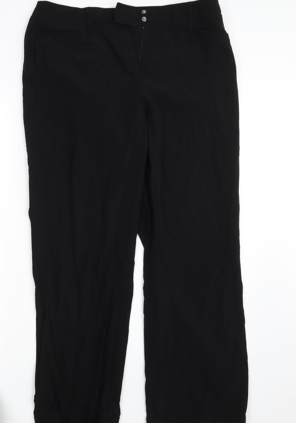 Womens UK Size 16 Gerry Weber Regular Fit  Black Trousers