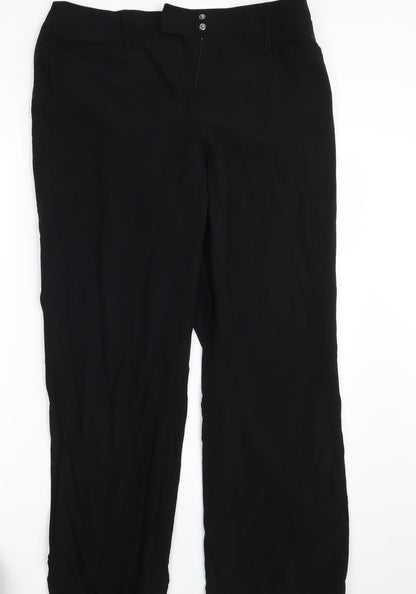 Womens UK Size 16 Gerry Weber Regular Fit  Black Trousers