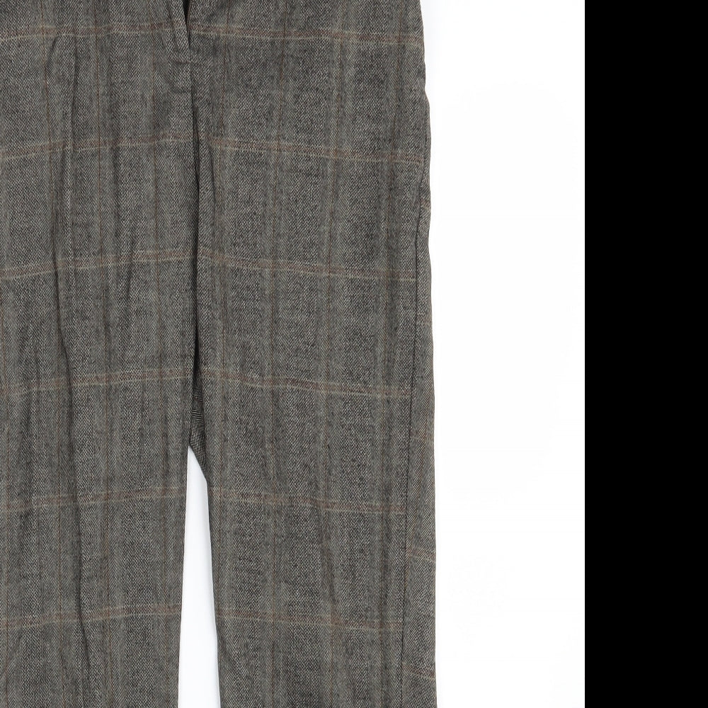 F&F Womens Brown   Trousers  Size 6 L27 in