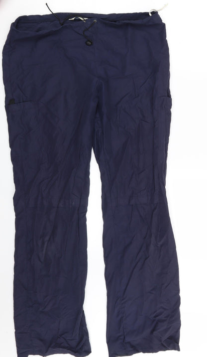Womens UK Size 14 Dorothy Perkins Regular Fit Sweatpants Blue Trousers