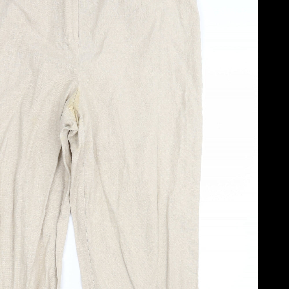 E Womens Beige   Bloomer Trousers Size 14 L25 in
