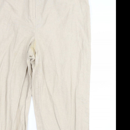 E Womens Beige   Bloomer Trousers Size 14 L25 in