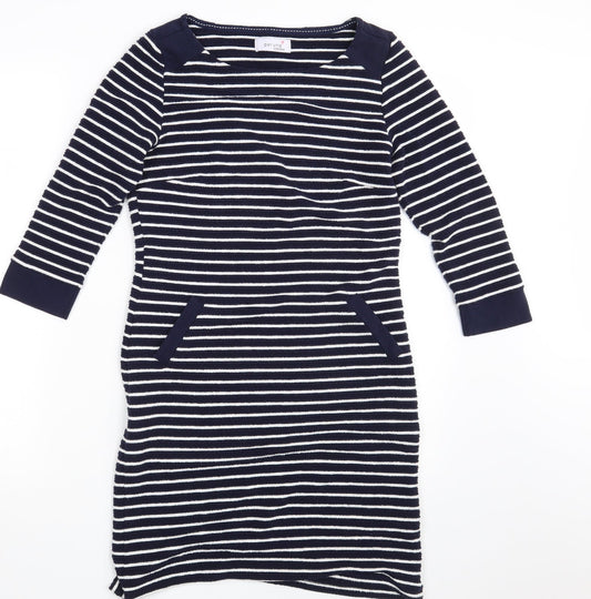 Per Una Womens Blue Striped  Fit & Flare  Size 8