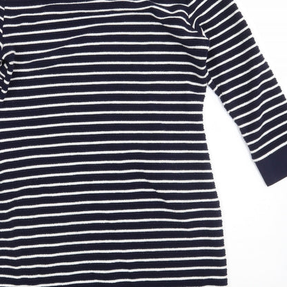 Per Una Womens Blue Striped  Fit & Flare  Size 8