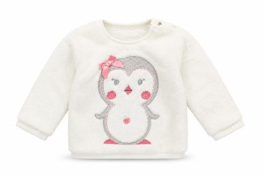 George Girls White   Pullover Jumper Size 6-9 Months