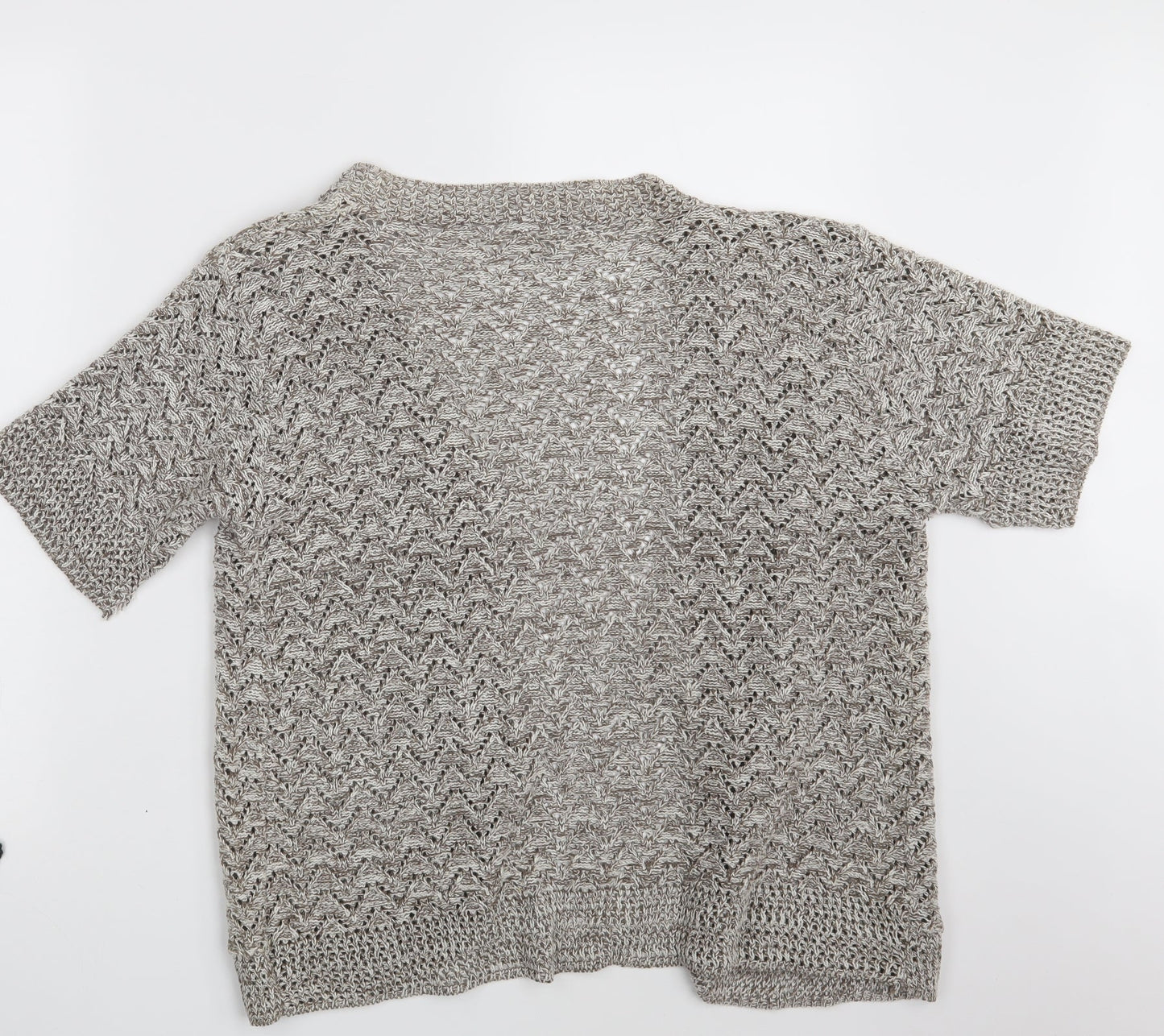 Womens UK Size M Pulse Beige Wrap Jumper