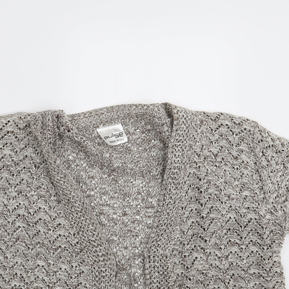 Womens UK Size M Pulse Beige Wrap Jumper