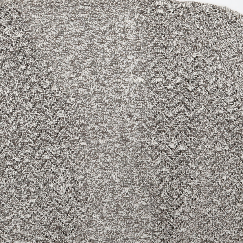 Womens UK Size M Pulse Beige Wrap Jumper