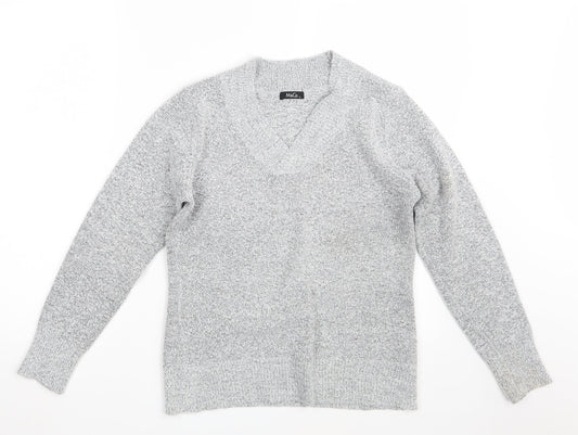 M&Co. Womens Grey  Knit Pullover Jumper Size S