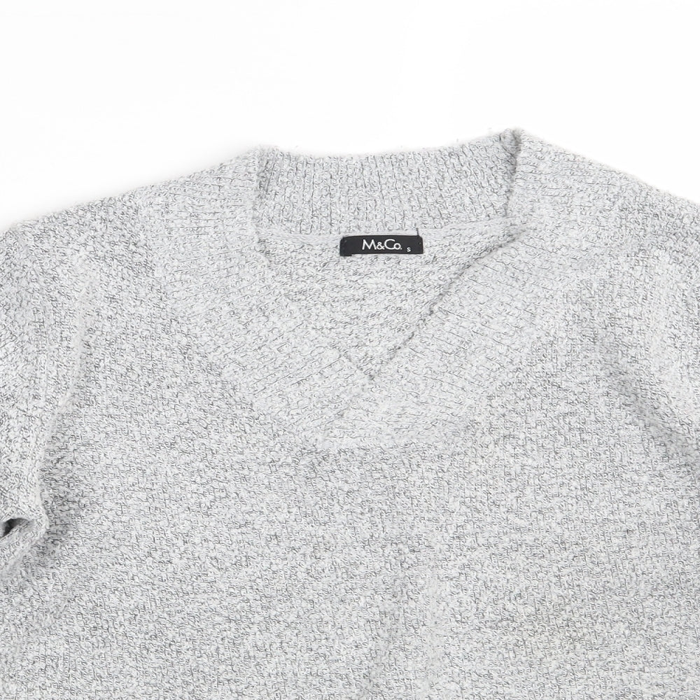M&Co. Womens Grey  Knit Pullover Jumper Size S