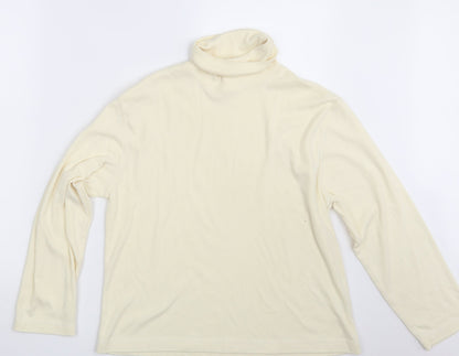 Mens UK Size One Size Preworn Ivory Pullover Sweatshirt