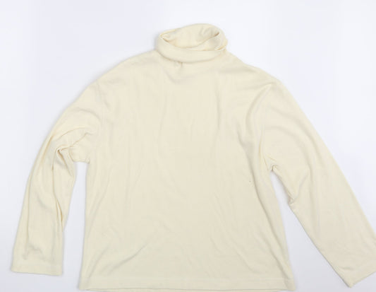 Mens UK Size One Size Preworn Ivory Pullover Sweatshirt