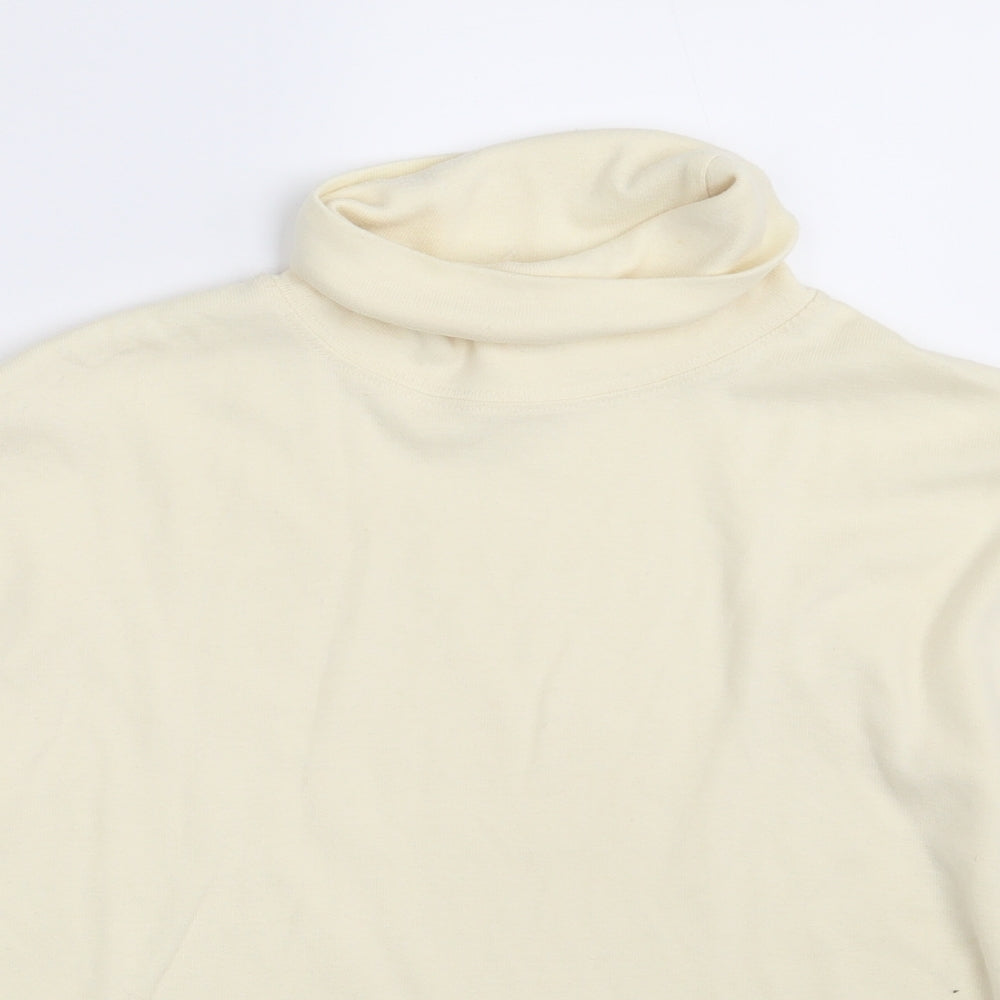 Mens UK Size One Size Preworn Ivory Pullover Sweatshirt