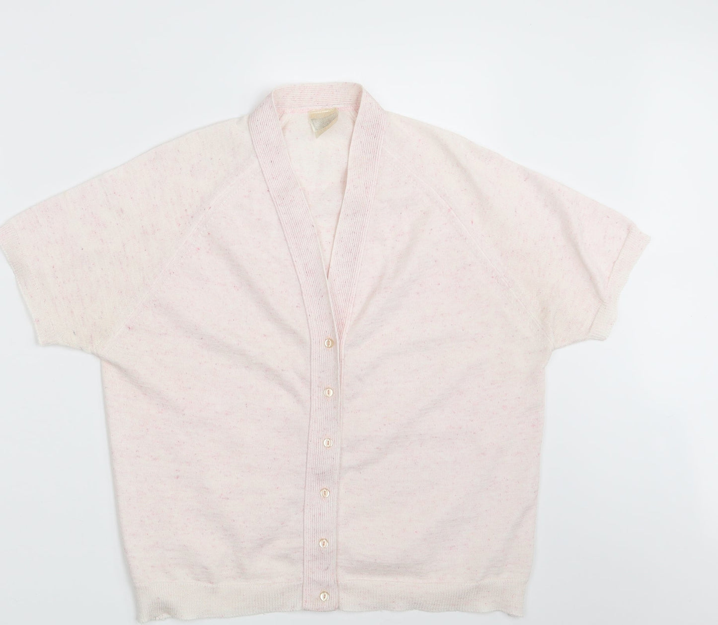 Womens UK Size One Size Preworn Pink Cardigan Jumper