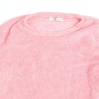Primark Womens Pink  Knit Pullover Jumper Size 10  - Lounge Wear
