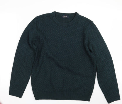SHENIOR Collection Mens Green  Knit Pullover Jumper One Size