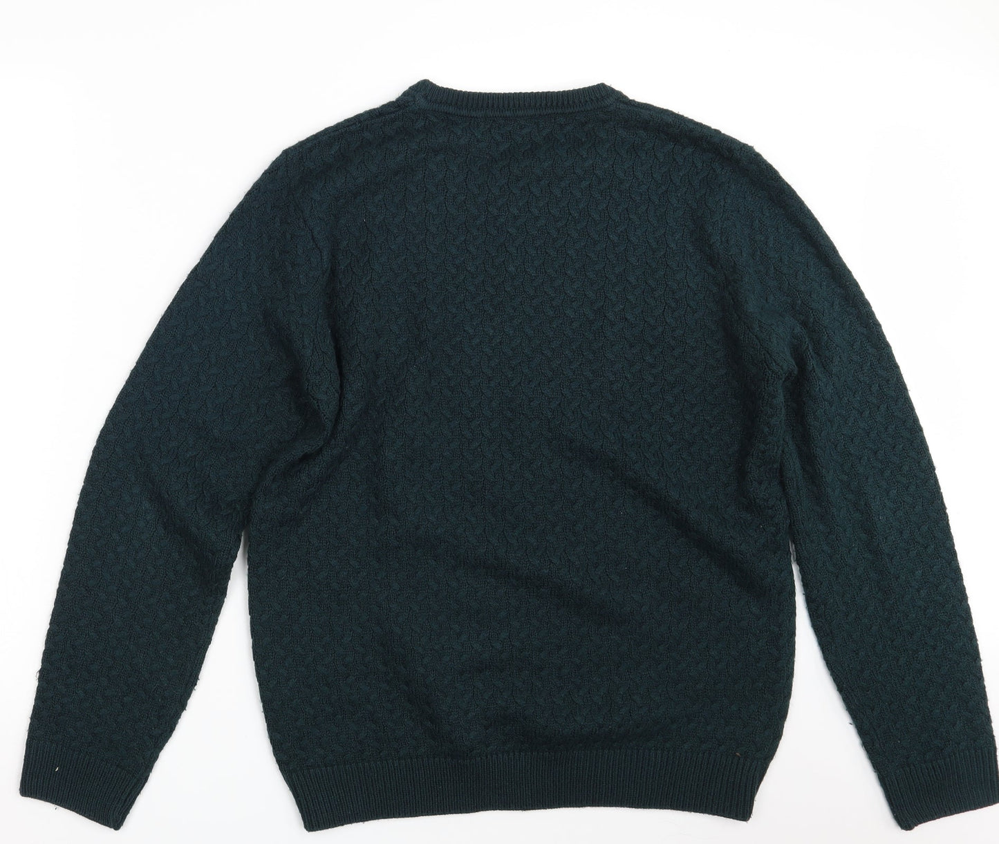 SHENIOR Collection Mens Green  Knit Pullover Jumper One Size