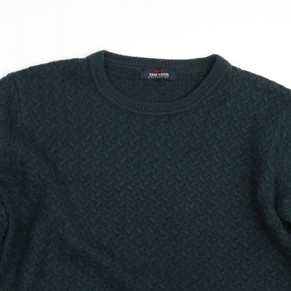 SHENIOR Collection Mens Green  Knit Pullover Jumper One Size