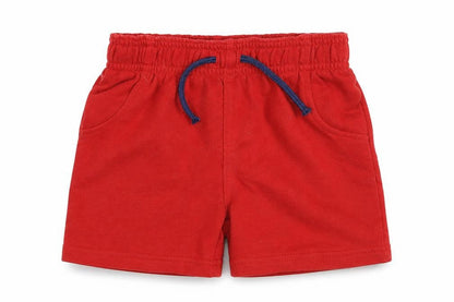 Front view of Primark Baby Red sweatpants, size 12-18, Months - Waist 18in; Inside leg 3in