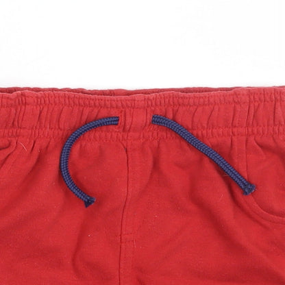 Primark Baby Red   Sweatpants Trousers Size 12-18 Months  - Waist 18in; Inside  leg 3in