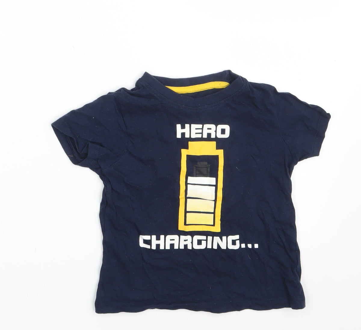 Additional front view of Pep&Co boys’ blue basic t-shirt, size 24, months