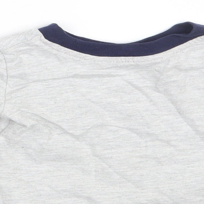 Brand and care label for Primark Baby Grey Basic T-Shirt, size 9-12, Months - Cool Like Mum