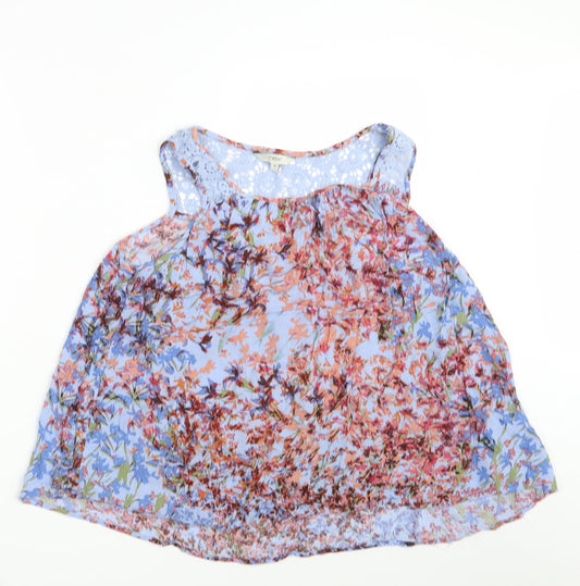 Womens UK Size 10 NEXT Multicoloured Basic Blouse
