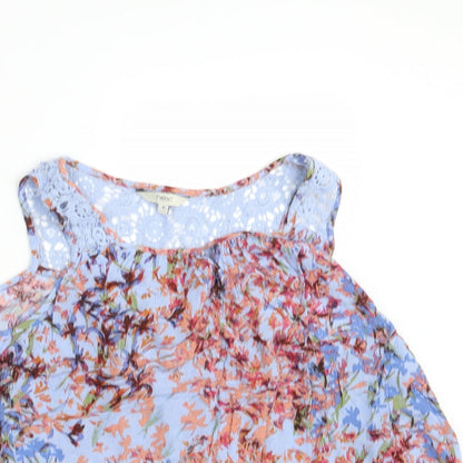 Womens UK Size 10 NEXT Multicoloured Basic Blouse