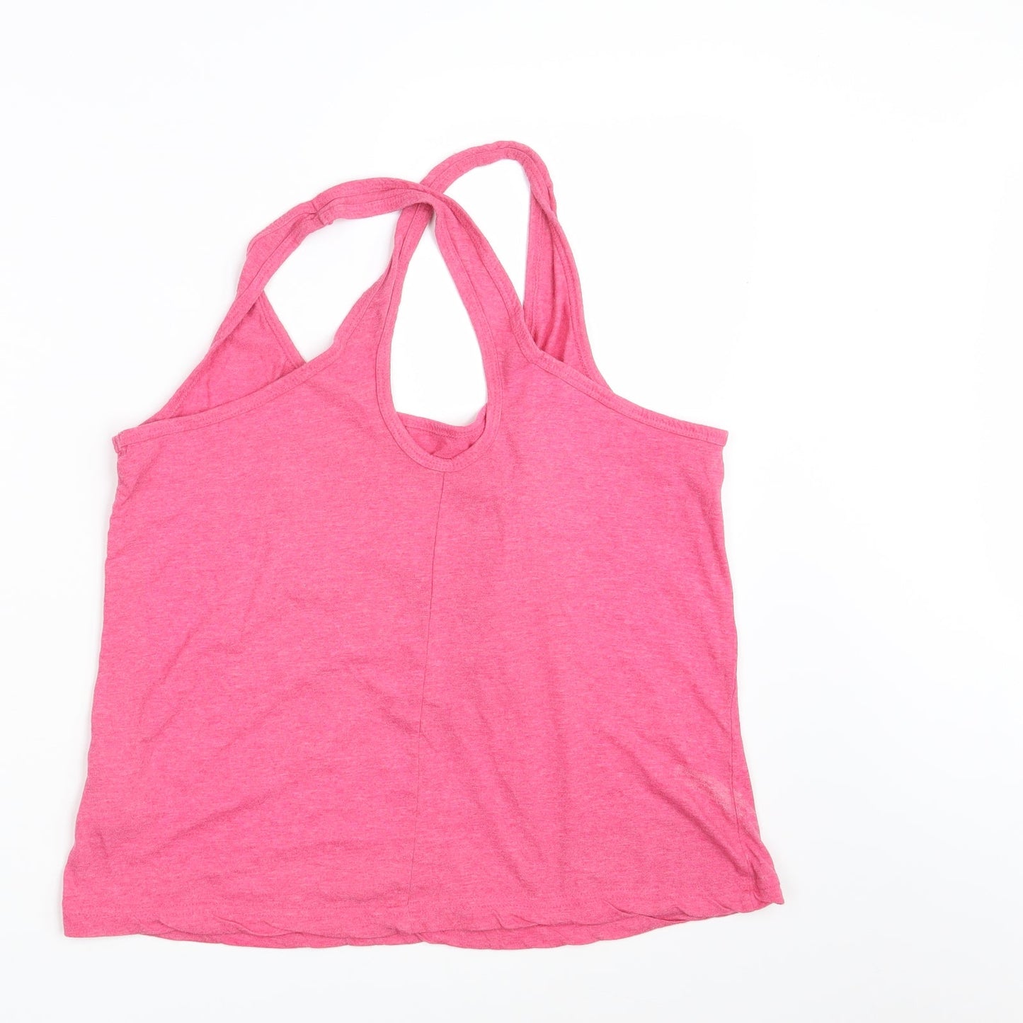 Womens UK Size 8 Peacocks Pink Basic Tank