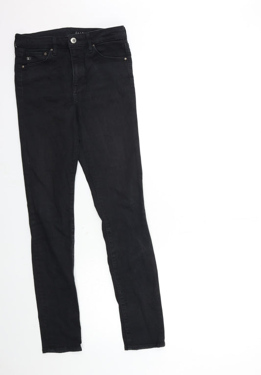Womens UK Size 30 in H&M Regular Fit Skinny Black Jeans