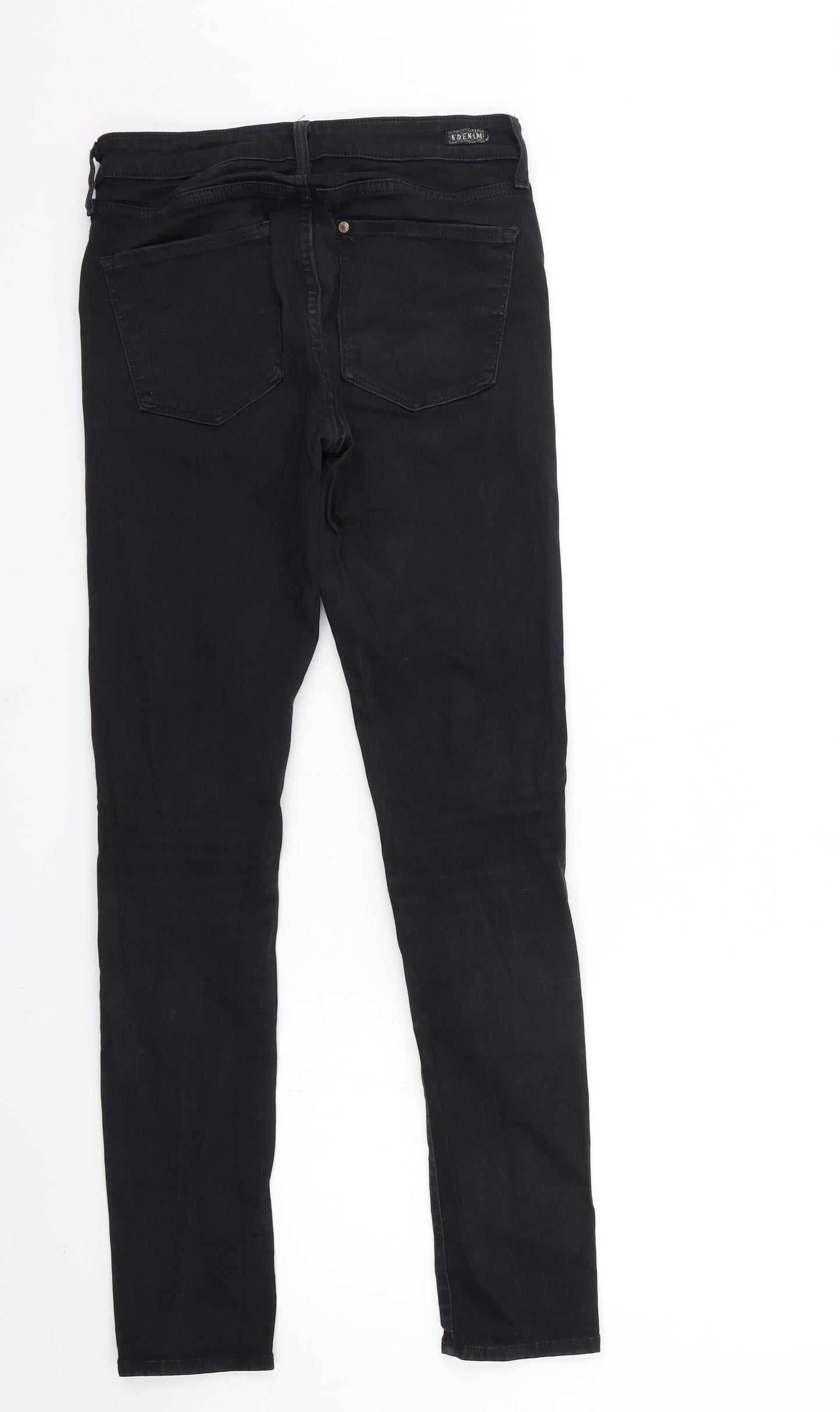 Womens UK Size 30 in H&M Regular Fit Skinny Black Jeans