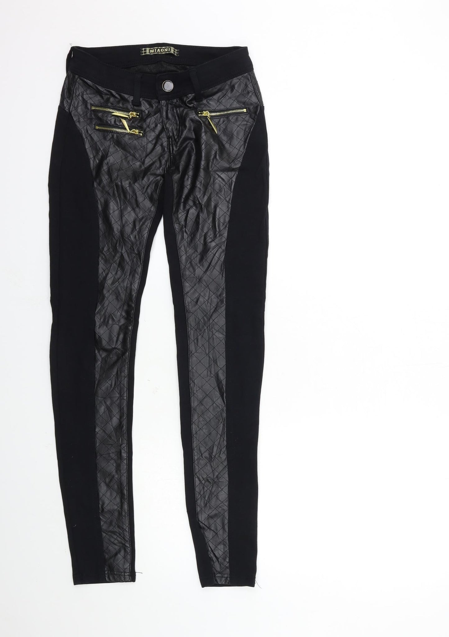 miamoni Womens Black   Skinny Jeans Size M L30 in