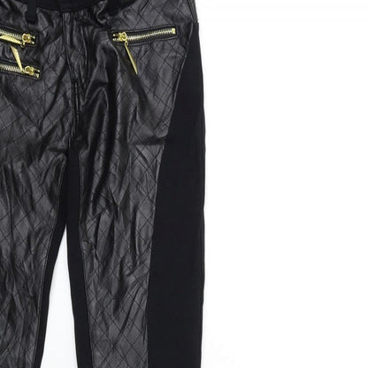 miamoni Womens Black   Skinny Jeans Size M L30 in