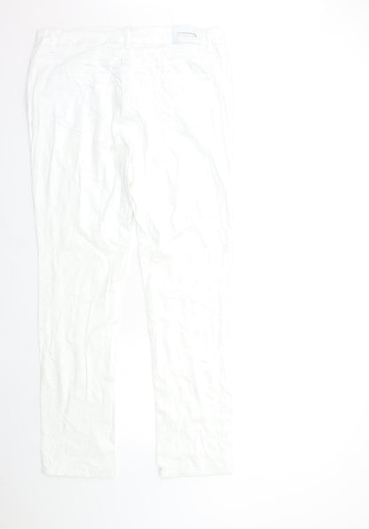 miss cherry Womens White  Denim Straight Jeans Size 38 in L30 in