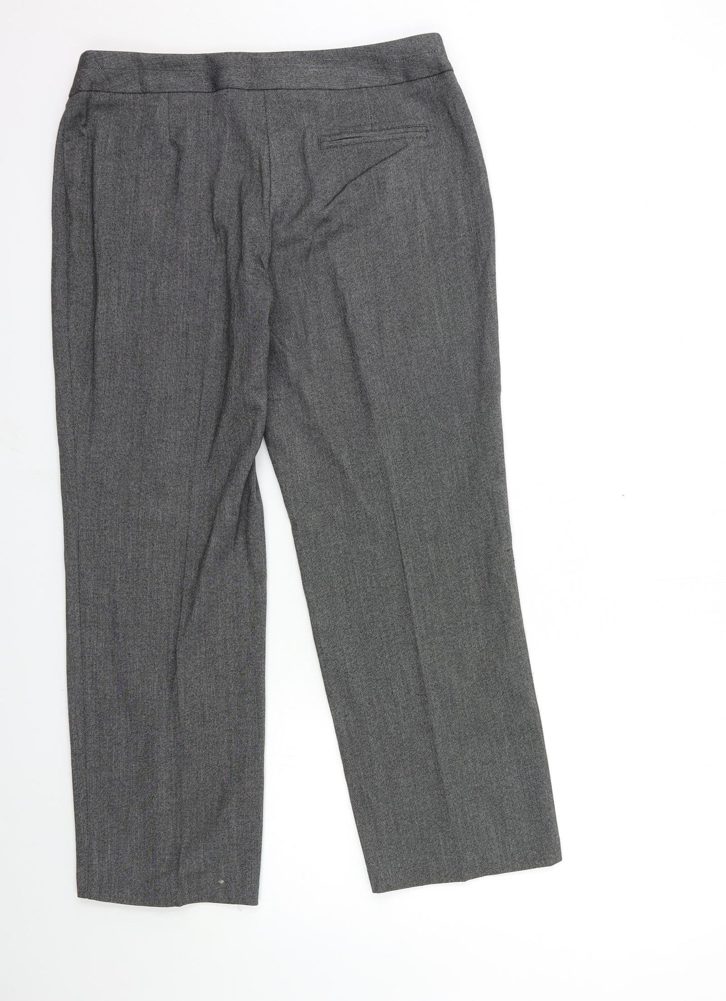 Womens UK Size 12 Marks and Spencer Regular Fit  Grey Trousers